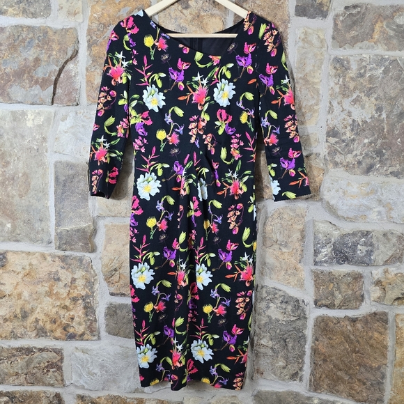 Escada Floral Sheath Dress - Picture 2 of 6